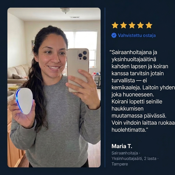 Aerö-ultraäänikarkotin loiseläimiä vastaan - Hävitä lopullisesti yli 14 tuholaista