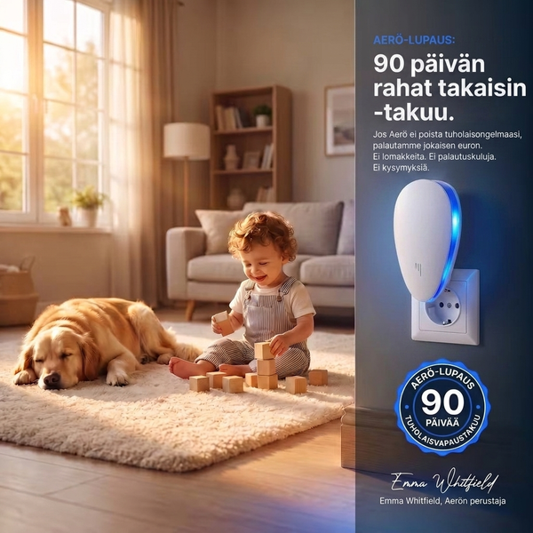 Aerö-ultraäänikarkotin loiseläimiä vastaan - Hävitä lopullisesti yli 14 tuholaista